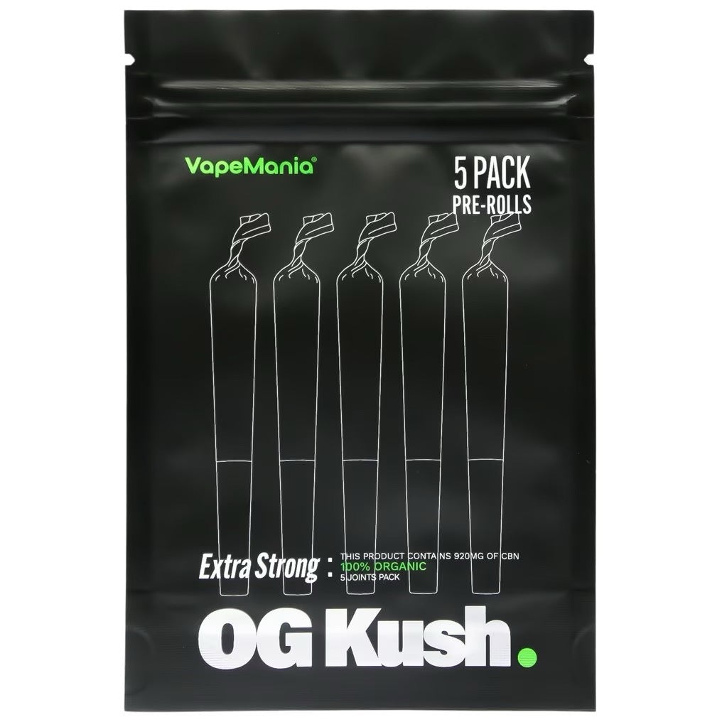 【VapeMania】CBN Extra Strong ジョイント 5本セット(OG KUSH/SHIBUYA Skunk)