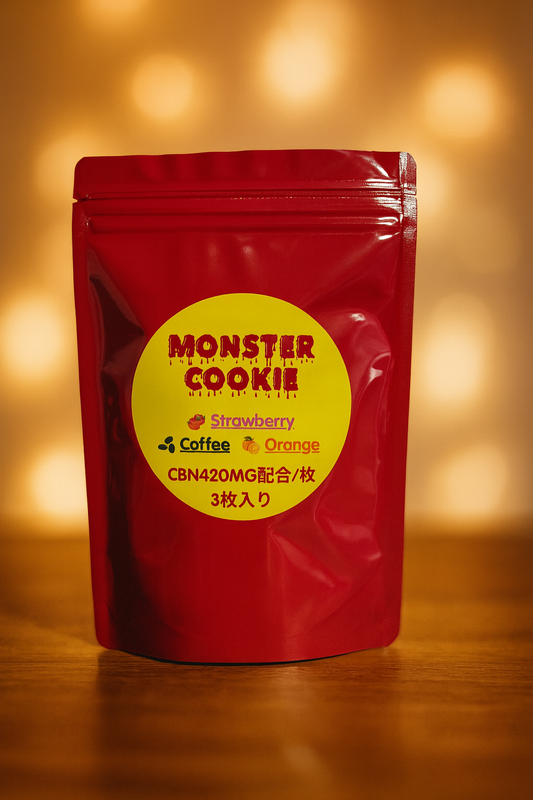 🍪【CHILL MONSTER】新作 CBNモンスタークッキー｜420mg（1枚）／お得な3枚セット