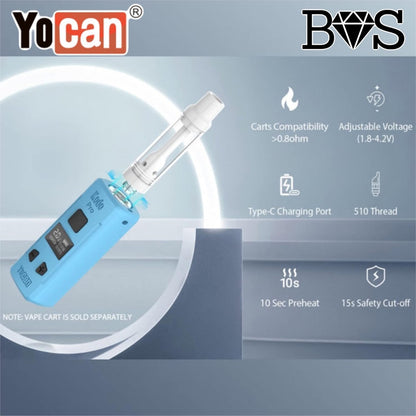 Yocan Kodo Pro 510規格 液晶付き コンパクトバッテリー Vape mini Mod ヴェポライザー