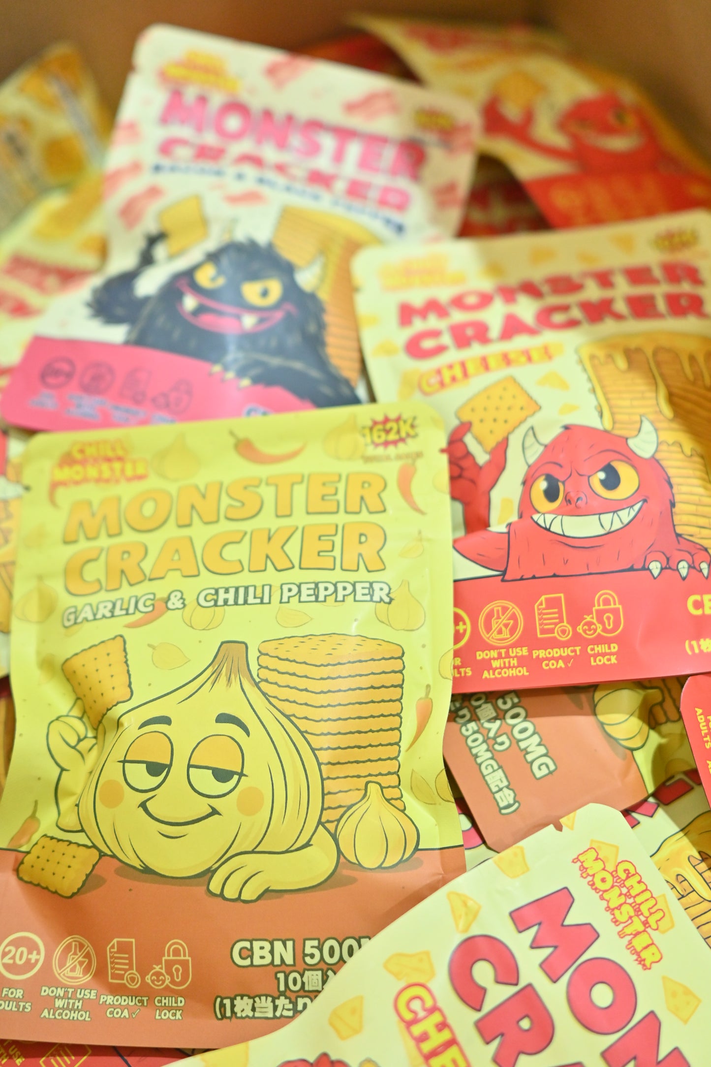 【CHILL MONSTER】モンスタークラッカー（CBN500mg／10枚入り）