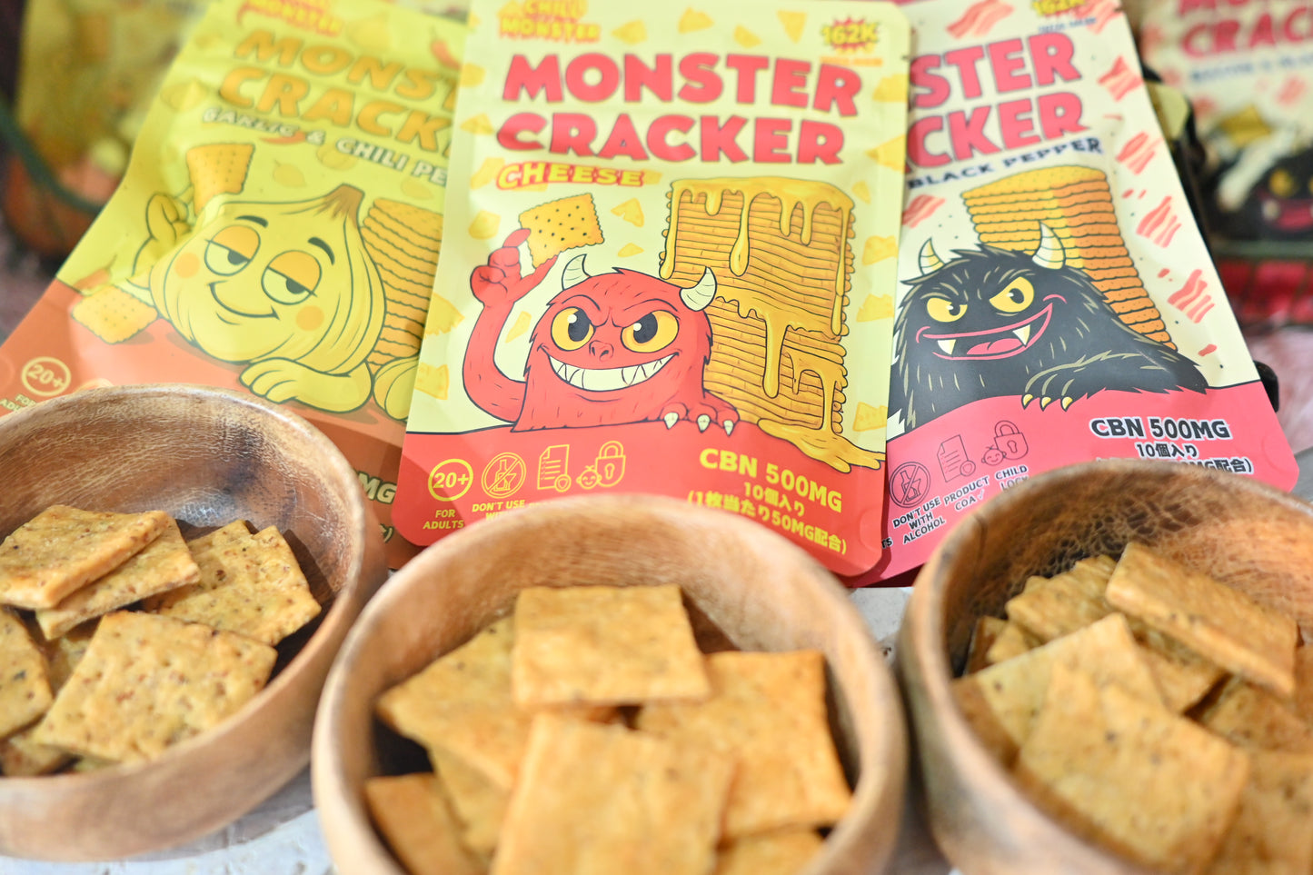 【CHILL MONSTER】モンスタークラッカー（CBN500mg／10枚入り）