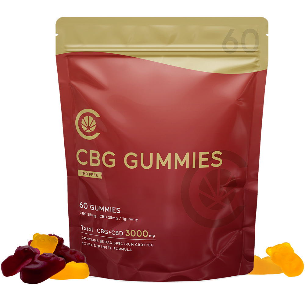 CannaTech CBG＋CBDグミ 60粒入りパッケージ