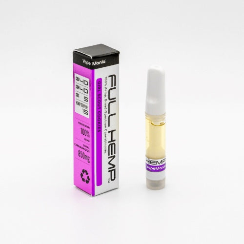 【VapeMania】Cannabinoid850mg Over FULL HEMP Cartridge 1.0ml