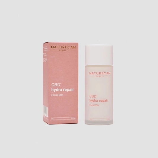 Naturecan CBDハイドラリペア乳液 100mL ボトルと外箱