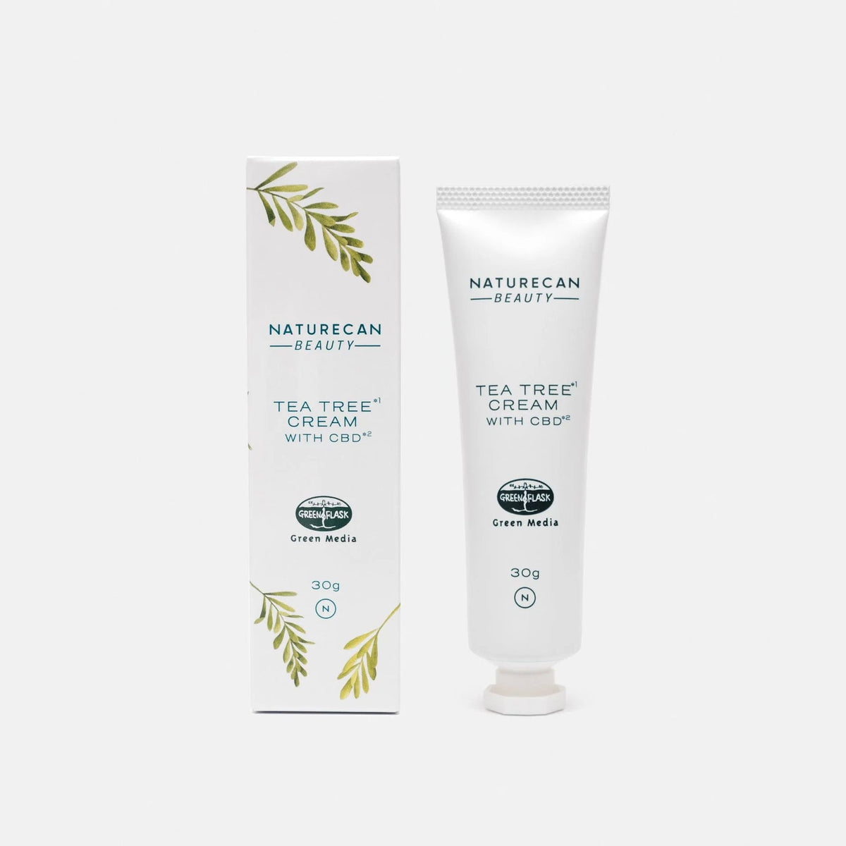 Naturecan CBDティーツリークリーム 30gと外箱