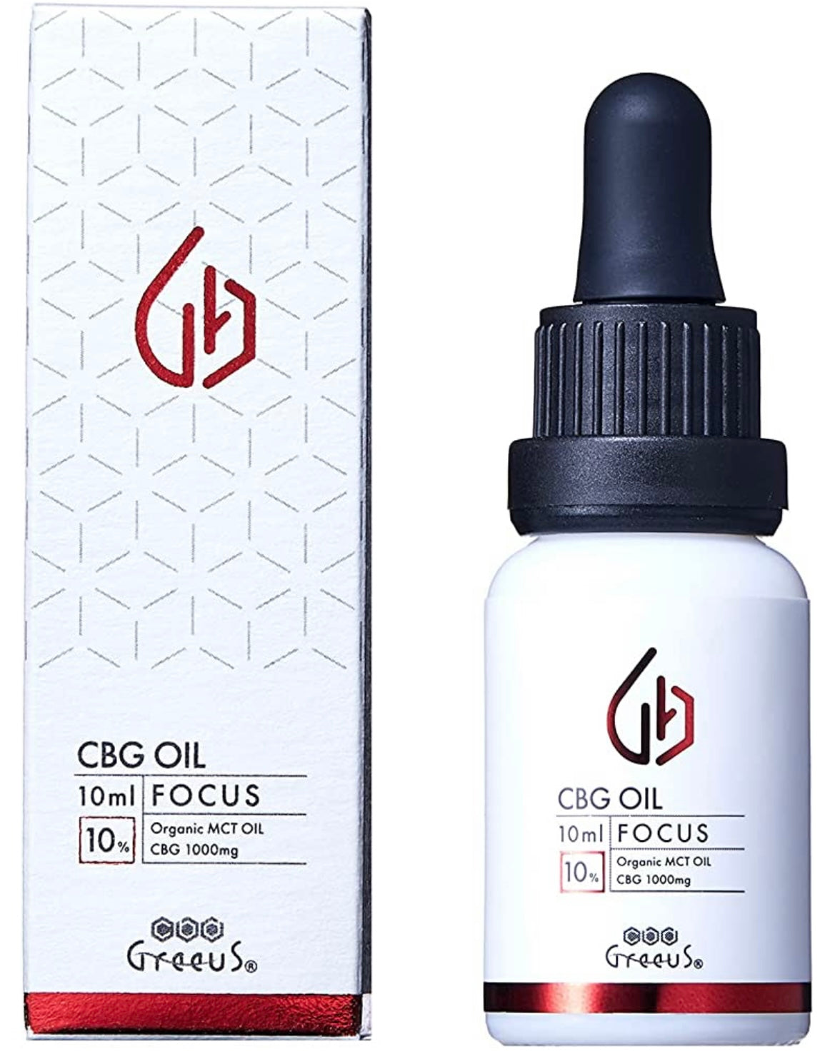 【Greeus】CBG オイル　FOCUS 10ml 10%