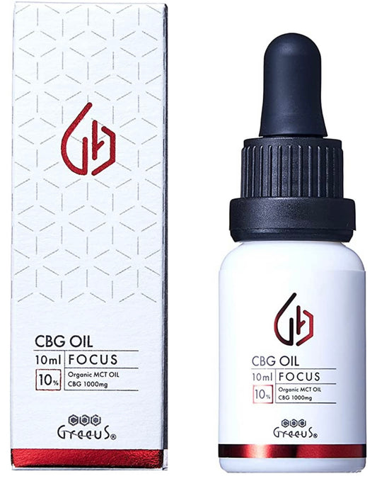 【Greeus】CBG オイル　FOCUS 10ml 10%