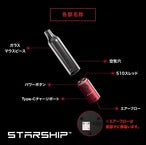 【HAMILTON DEVICES 】STARSHIP スターシップ カートリッジ&ワックスデバイス